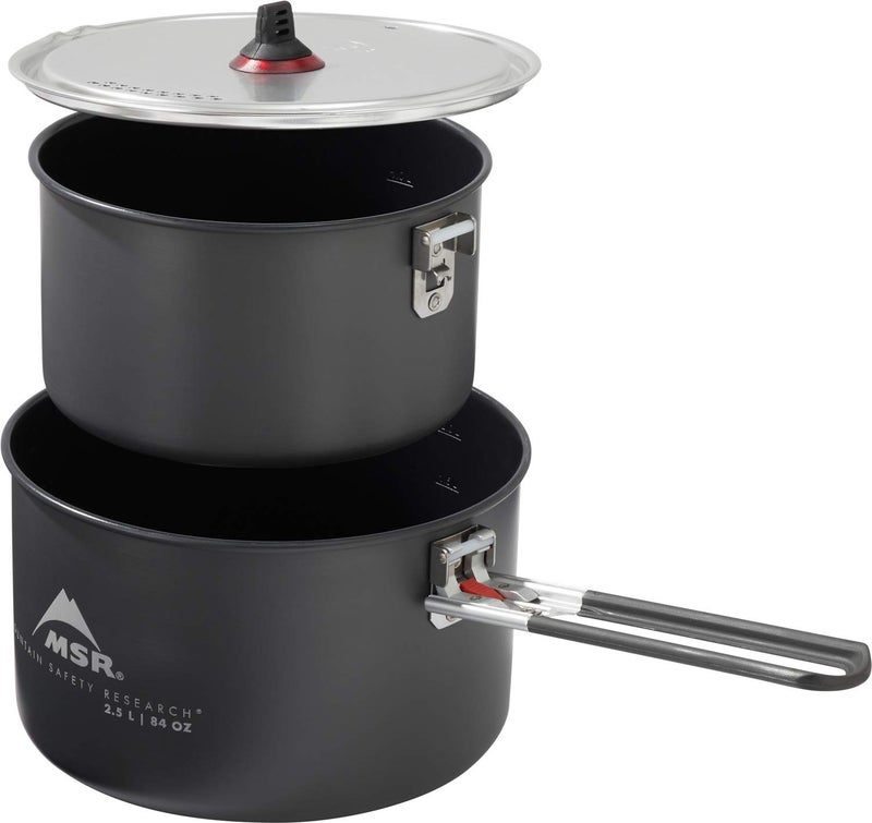 MSR Nonstick Ceramic Coated 2-Pot Camping Cook Set - Image 1